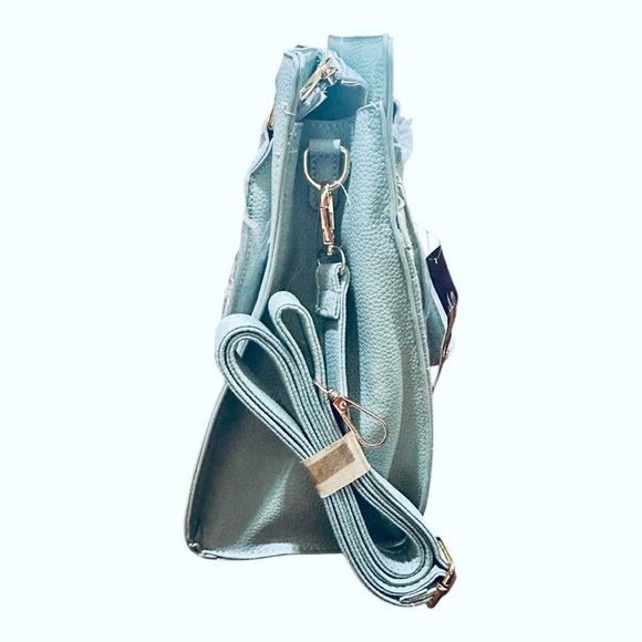 Gloria Vanderbilt Denim Blue-Gray Handbag - Chic & Versatile! New - Picture 6 of 10